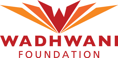 logo of wadhwani foundation, A global non-profit focused on accelerating economic development in emerging economies through large-scale initiatives in entrepreneurship, innovation, and job creation. Their programs support startups with mentoring, market access, and funding readiness.